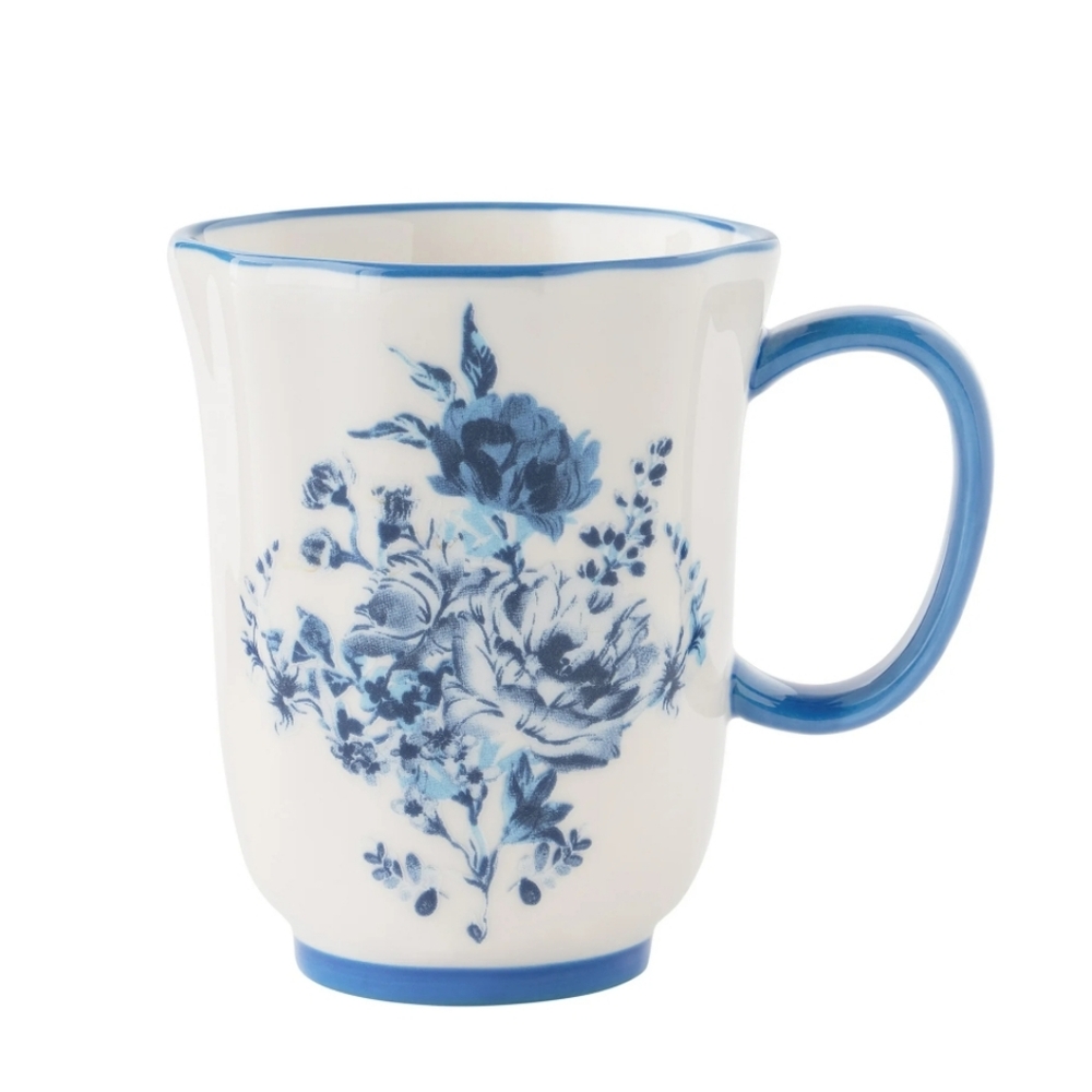 ❤️ 2025 Set Of 4 Pioneer Woman Delilah Blue and White Floral Dining Mug
